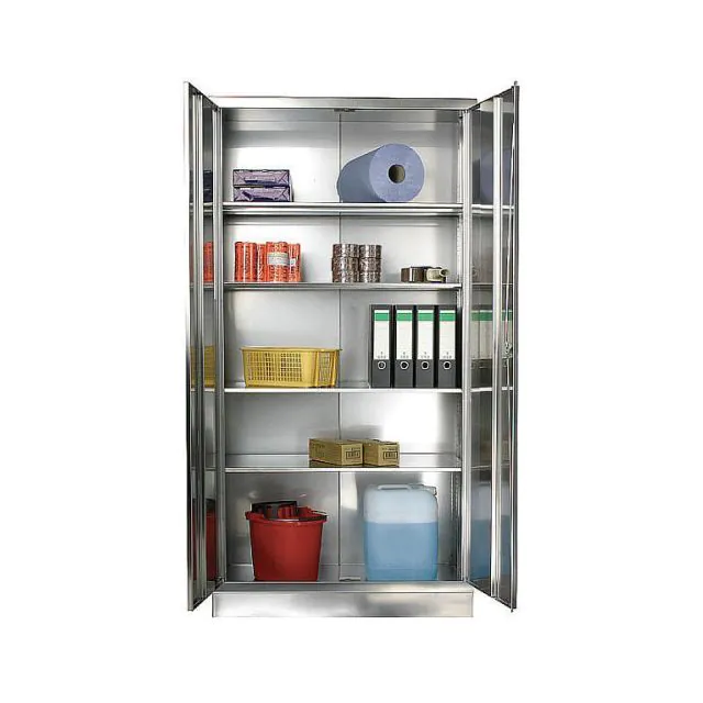 Edelstahlschrank mit Flügeltüren