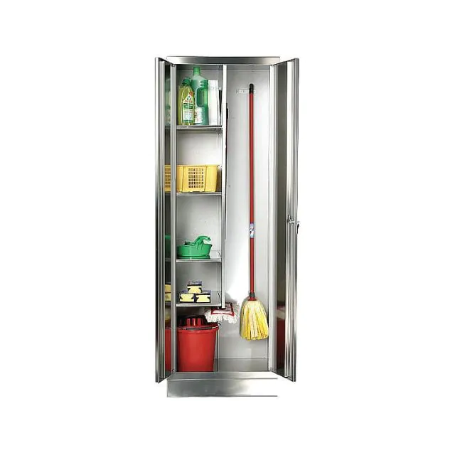 Putzmittelschrank aus Edelstahl M003