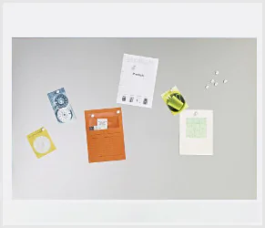 Edelstahl Magnettafel